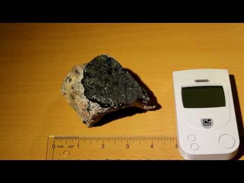 radioactive pitchblende uraninite mineral specimen