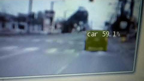 Detecting cars on the road with Jetson nano board camera example code detectnet-camera from Jetson