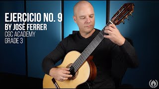 José Ferrer Ejercicio No.9 - Classical Guitar Corner Grade 3 Repertoire