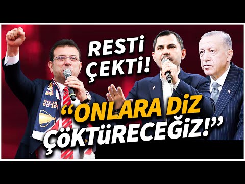 Ekrem İmamoğlu Erdoğan ve Kurum'a resti çekti! \