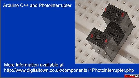 Arduino C++ Photointerrupter HY301but should work with any make.