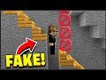 i caught Minecraft Hackers... with a FAKE STAIRS TROLL