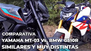 COMPARATIVA YAMAHA MT03 VS. BMW G310R |  Motosx1000