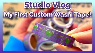 Studio Vlog | Unboxing My First Custom Washi Tape!