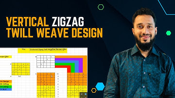 Vertical Zigzag Twill Weave Design| With Drafting Plan and Lifting Plan #educatology