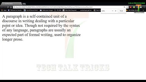 CSS Overflow property | Part - 18 | CSS Tutorial | Tech Talk Tricks