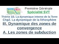 1ere Spé SVT - Subduction - Dynamique des zones de convergence - Diagramme PT Géologie