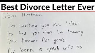 Wife Demands Divorce In Letterhusbands Brilliant Reply Makes Her Regret Every Wordrevenge Lessons