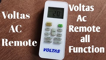 Voltas AC remote control || How to use Voltas AC remote function || Technical Hulchal