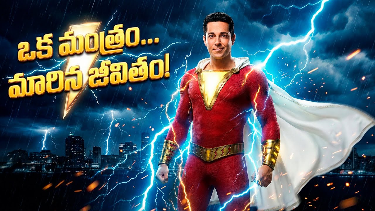 Shazam (2019) Movie Explained in Telugu | ఒక్క పదం చెబితే సూపర్ హీరో! ⚡