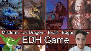 Mistform Ultimus vs Ur-Dragon vs Toralf vs Edgar Markov (ft Tomer from @MTGGoldfish Commander)