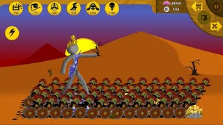 Stick War: Legacy Gameplay Walkthrough | Zombie Army - X99 Zombie Tank VS X9 Zombie Leader.