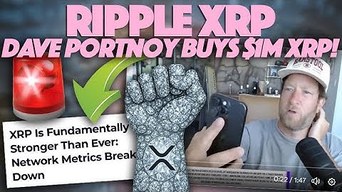 Dave Portnoy Buys $1M XRP As Study States Ripple XRP Fundamentals Have Never Been Stronger