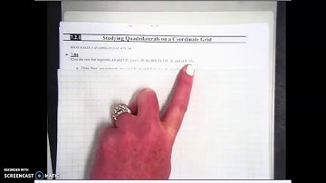 IM1 7.2.1 Studying Quadrilaterals on a Coordinate Plane