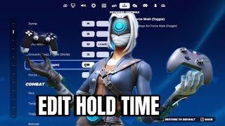 How to Remove EDIT HOLD TIME on Controller!