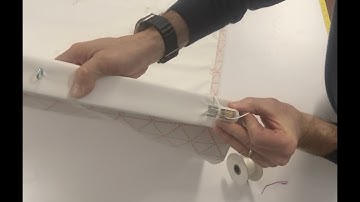 Stringing a Roman Shade (Super Easy!)
