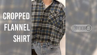 UO DIY: Cropped Flannel Shirt