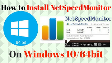How to install Net Speed Monitor in Windows 10 (32 bit & 64 bit)