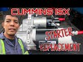 How to replace starter on ISX Cummins Engine