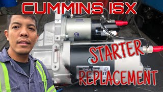 How to replace starter on ISX Cummins Engine