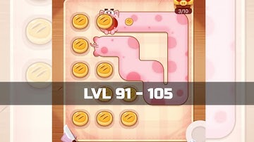 Foodie - Fill One Line Puzzle - Walkthrough for lvl 91 to 105