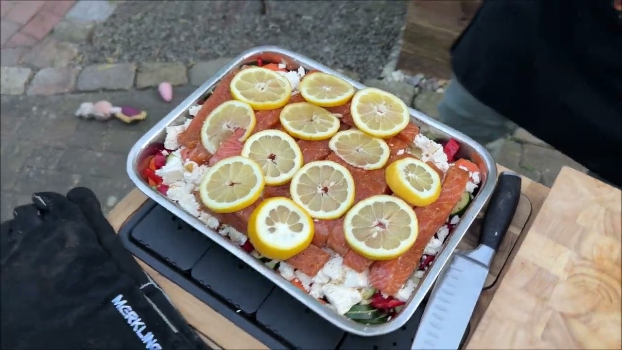 Lachsfilet auf Ofengemüse aus dem Merklinger