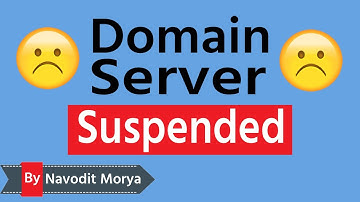 What is Domain and Server Suspension Hindi | Server blacklisted, Domain Black Listed