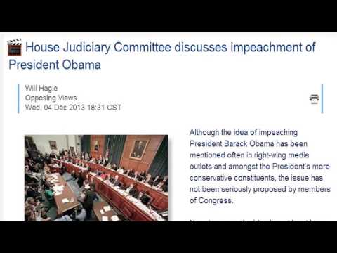 HOUSE JUDICIARY COMMITTEE HAS BEGUN DISCUSSING IMPEACHMENT PROCEEDINGS AGAINST PRESIDENT OBAMA !!!