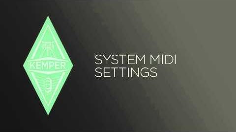Kemper Profiler Tutorials - Performance Mode (MIDI) - english