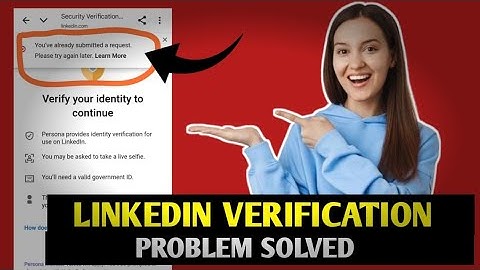LINKEDIN ACCOUNT VERIFICATION 