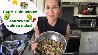 ? vegan southwest quinoa salad: delicious and easy oil-free quinoa salad recipe