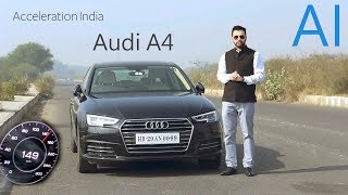 Audi A4 35 TDI | 0-100 | 0-140 | Acceleration India (Diesel)