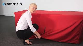 Famous Fitted Table Covers for Trade Shows & Events | Custom Fitted Tablecloths by Expo Displays Profile