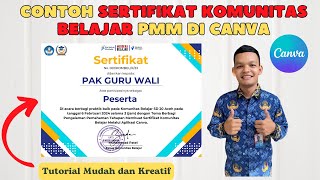 Contoh Sertifikat Komunitas Belajar (Kombel) Untuk RHK Di PMM 2024