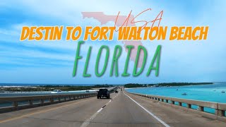 [4K] Fort Walton Beach, Florida | Driving Tour - Destin to Fort Walton Beach, 5/2024 🇺🇸 | 데스틴, 플로리다