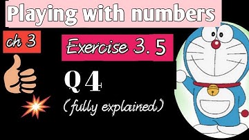 Question 4 - Exercise 3.5 - Playing with numbers - Ch 3 - class 6 maths - MathShooking