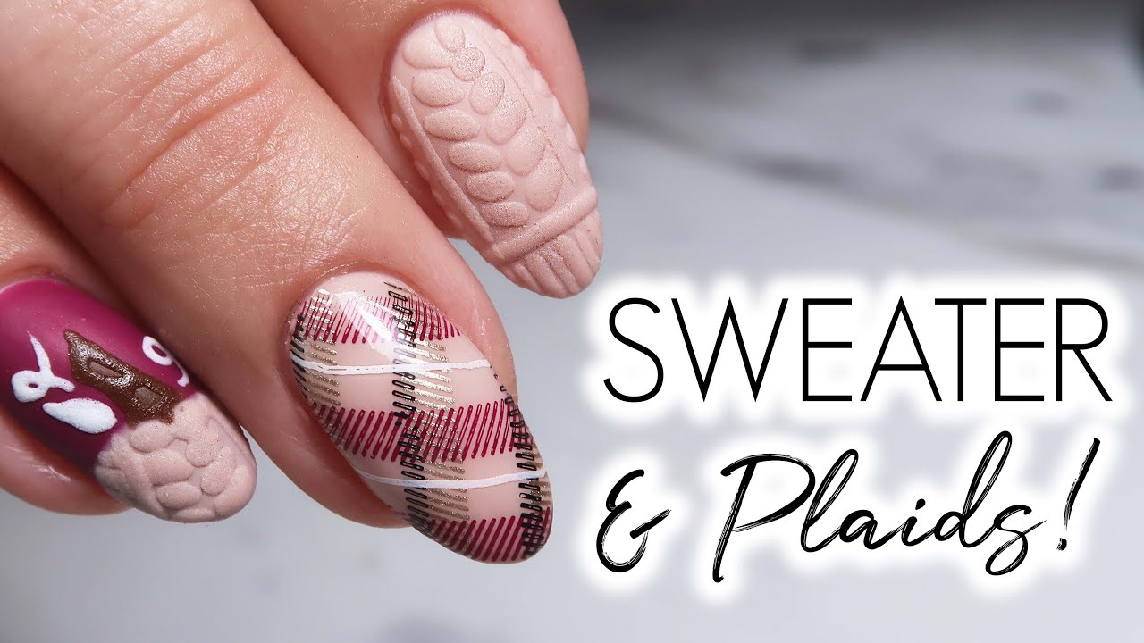 10 Winter Sweater Nail Designs That Give All The Cozy Cabincore Vibes