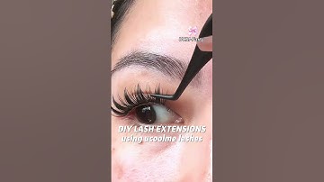 DIY LASH EXTENSIONS using ucoolme lashes!! #ucoolme #lashes #diylashes #lashextensions #makeup