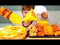 ASMR 황금올리브 순살치킨 시카고피자 소떡소떡 해쉬브라운 치즈소스 찍먹방 Chicago Pizza With Fried Chicken Hash Brown MuKBang ASMR 황금올리브 순살치킨 시카고피자 소떡소떡 해쉬브라운 치즈소스 찍먹방 Chicago Pizza With Fried Chicken Hash Brown MuKBang
