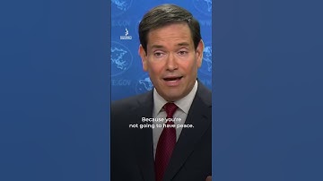 Rubio: ‘Not going to have peace’ if Hamas can threaten Israel | AJ #shorts