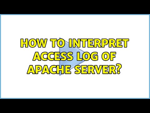 How to interpret access log of Apache server?
