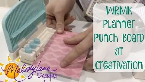 WRMK planner Punch Board Recorded Live #creativation