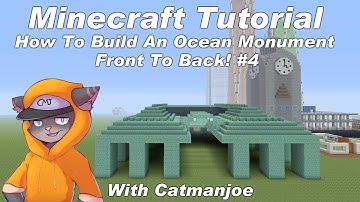 Minecraft Tutorial - How To Build An Ocean Monument #4 - Front To Back!