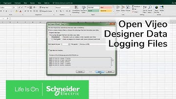 Opening Vijeo Designer CSV Data Logging Files in Excel | Schneider Electric Support
