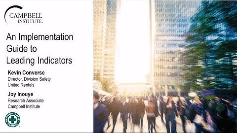 An Implementation Guide to Leading Indicators Webinar