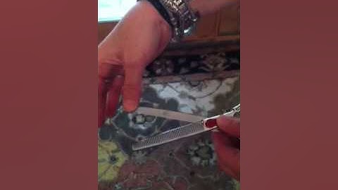 Removing A Metal Burr From Shears