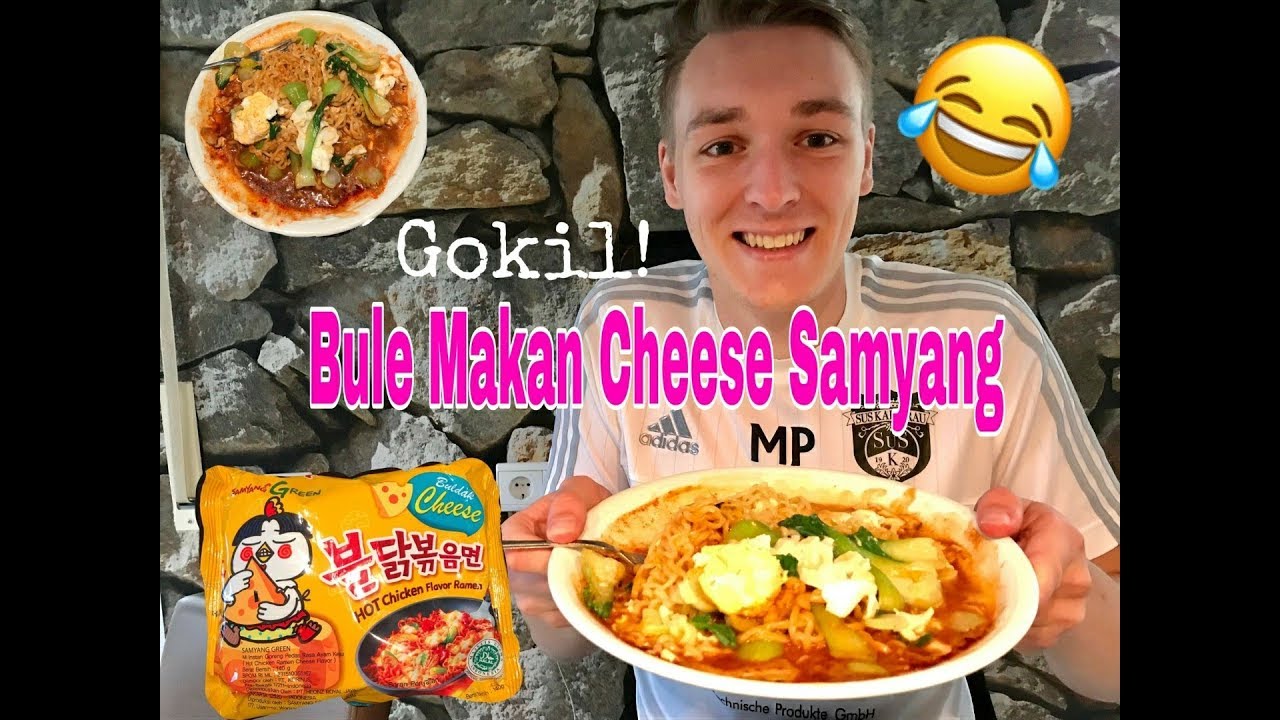 Bule Makan Cheese Samyang Lucu Vlog3 Youtube