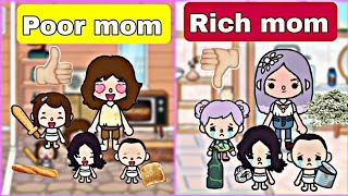 Poor mom Vs Rich mom || sad story ||tocabocastory|| tocabocalifeworld