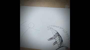 drawing godzilla vs kong#shorts