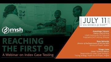 Reaching the First 90: A Webinar on Index Case Testing